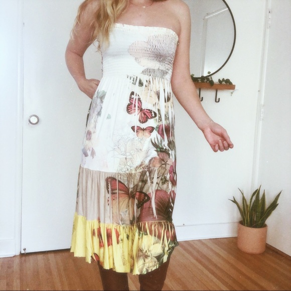 Francesca’s tiered midi dress - XS/S - Picture 1 of 4